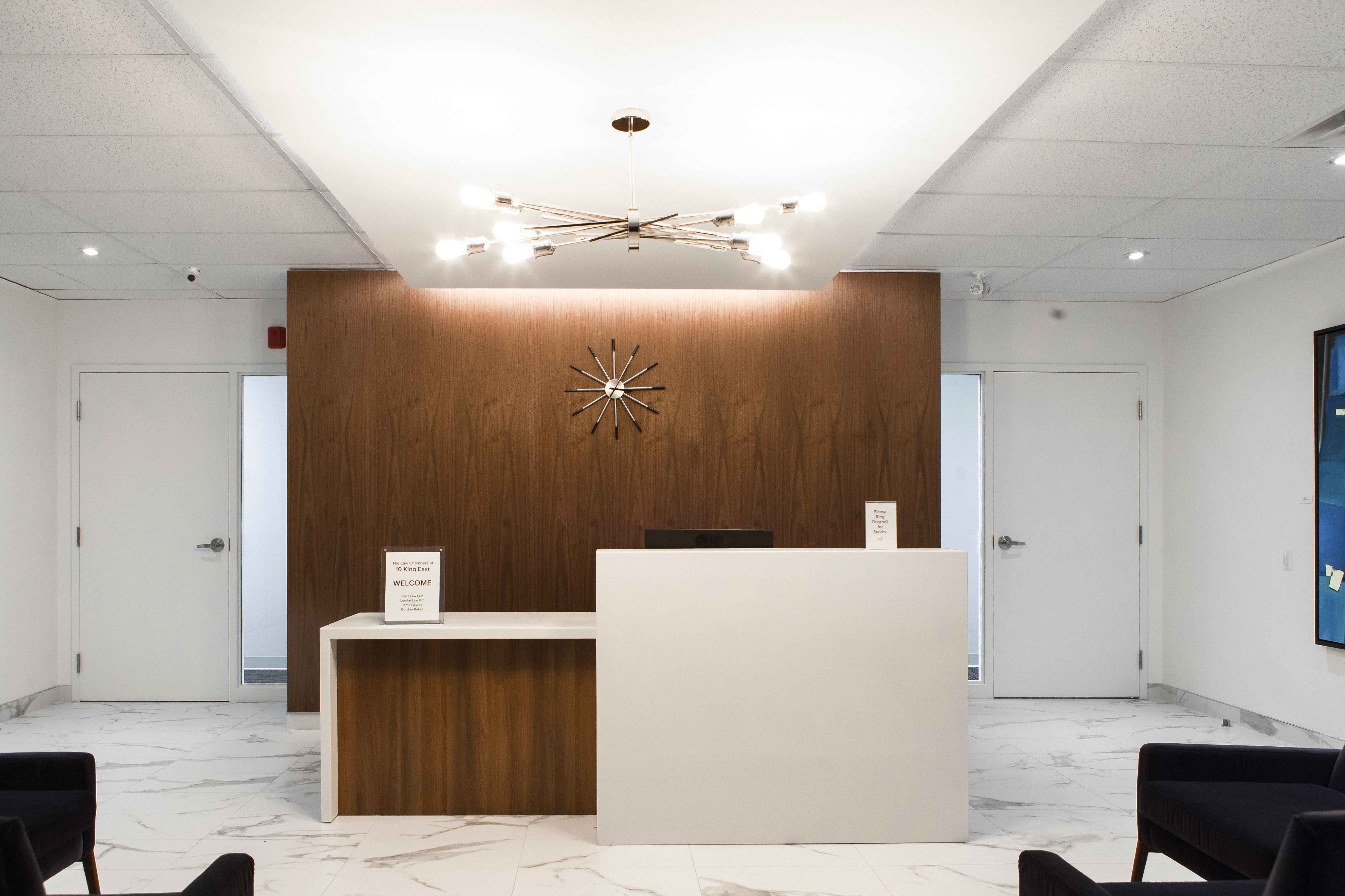 Reception of The Law Chambers at 10 King east